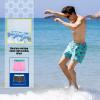 imageBRISIRA Mens Swim Trunks 5 Inch Compression Liner Beach Swim Shorts Bathing Suit Quick Dry 4Way Stretch PocketsGreen Donut