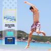imageBRISIRA Mens Swim Trunks 5 Inch Compression Liner Beach Swim Shorts Bathing Suit Quick Dry 4Way Stretch PocketsPink Coconuttree