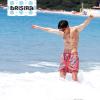 imageBRISIRA Mens Swim Trunks 5 Inch Compression Liner Beach Swim Shorts Bathing Suit Quick Dry 4Way Stretch PocketsPink Dinosaur