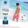 imageBRISIRA Mens Swim Trunks 5 Inch Compression Liner Beach Swim Shorts Bathing Suit Quick Dry 4Way Stretch PocketsPink Donut