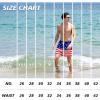 imageBRISIRA Mens Swim Trunks 5 Inch Compression Liner Beach Swim Shorts Bathing Suit Quick Dry 4Way Stretch PocketsUsa Flag