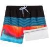 imageBRISIRA Boys Swim Trunks Bathing Suit Compression Liner Swimsuit AntiChafe Swim Shorts Toddler Kids Youth Teen Quick DryStripes Blackblue