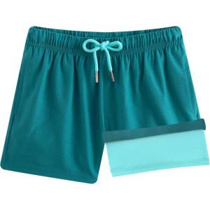imageBRISIRA Boys Swim Trunks Bathing Suit Compression Boxer Brief Liner AntiChafe Swimsuit Swim Shorts Toddler Kids Youth TeenBlue
