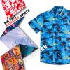 imageBRISIRA Big and Tall Hawaiian Shirts for Men Button Down Short Sleeves Shirts Beach Tropical Aloha Shirt with Pocket LT6XLTBlue Palm Tree