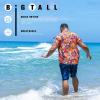 imageBRISIRA Big and Tall Hawaiian Shirts for Men Button Down Short Sleeves Shirts Beach Tropical Aloha Shirt with Pocket LT6XLTColorful Floral
