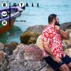 imageBRISIRA Big and Tall Hawaiian Shirts for Men Button Down Short Sleeves Shirts Beach Tropical Aloha Shirt with Pocket LT6XLTRedwhite Floral