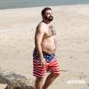 imageBRISIRA Big and Tall Mens Swim Trunks with Compression Liner Swimsuit Bathing Suit Swim Shorts Board Shorts Quick Dry 1X6XAmericanflag