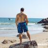 imageBRISIRA Big and Tall Mens Swim Trunks with Compression Liner Swimsuit Bathing Suit Swim Shorts Board Shorts Quick Dry 1X6XBlackbluetropical