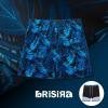 imageBRISIRA Big and Tall Mens Swim Trunks with Compression Liner Swimsuit Bathing Suit Swim Shorts Board Shorts Quick Dry 1X6XBlackbluetropical