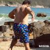imageBRISIRA Big and Tall Mens Swim Trunks with Compression Liner Swimsuit Bathing Suit Swim Shorts Board Shorts Quick Dry 1X6XBluedinosaur