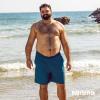 imageBRISIRA Big and Tall Mens Swim Trunks with Compression Liner Swimsuit Bathing Suit Swim Shorts Board Shorts Quick Dry 1X6XCopenblue