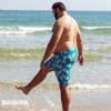 imageBRISIRA Big and Tall Mens Swim Trunks with Compression Liner Swimsuit Bathing Suit Swim Shorts Board Shorts Quick Dry 1X6XDarkcyanpineapple