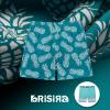 imageBRISIRA Big and Tall Mens Swim Trunks with Compression Liner Swimsuit Bathing Suit Swim Shorts Board Shorts Quick Dry 1X6XDarkcyanpineapple