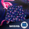 imageBRISIRA Big and Tall Mens Swim Trunks with Compression Liner Swimsuit Bathing Suit Swim Shorts Board Shorts Quick Dry 1X6XFlamingo