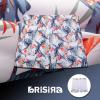 imageBRISIRA Big and Tall Mens Swim Trunks with Compression Liner Swimsuit Bathing Suit Swim Shorts Board Shorts Quick Dry 1X6XWhitetropicalleaves