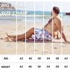 imageBRISIRA Big and Tall Mens Swim Trunks with Compression Liner Swimsuit Bathing Suit Swim Shorts Board Shorts Quick Dry 1X6XWhitetropicalleaves