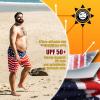 imageBRISIRA Big and Tall Swim Trunks for Men Bathing Suit with Mesh Lining Quick Dry Board Shorts Beach Swimsuit PocketAmericanflag