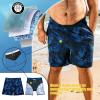 imageBRISIRA Big and Tall Swim Trunks for Men Bathing Suit with Mesh Lining Quick Dry Board Shorts Beach Swimsuit PocketBluetropical
