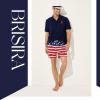 imageBRISIRA Mens Swim Trunks Bathing Suit 5 Inch Inseam Compression Liner Beach Swim Shorts Swimwear Quick Dry Zipper PocketAmericanflag