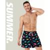 imageBRISIRA Mens Swim Trunks Bathing Suit 5 Inch Inseam Compression Liner Beach Swim Shorts Swimwear Quick Dry Zipper PocketBlack Dinosaur