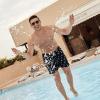 imageBRISIRA Mens Swim Trunks Bathing Suit 5 Inch Inseam Compression Liner Beach Swim Shorts Swimwear Quick Dry Zipper PocketBlack Pineapple