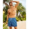 imageBRISIRA Mens Swim Trunks Bathing Suit 5 Inch Inseam Compression Liner Beach Swim Shorts Swimwear Quick Dry Zipper PocketBlackpink Flamingo