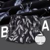 imageBRISIRA Mens Swim Trunks Bathing Suit 5 Inch Inseam Compression Liner Beach Swim Shorts Swimwear Quick Dry Zipper PocketBlacktropical