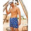 imageBRISIRA Mens Swim Trunks Bathing Suit 5 Inch Inseam Compression Liner Beach Swim Shorts Swimwear Quick Dry Zipper PocketBlue Dinosaur