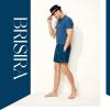 imageBRISIRA Mens Swim Trunks Bathing Suit 5 Inch Inseam Compression Liner Beach Swim Shorts Swimwear Quick Dry Zipper PocketBlue Pineapple