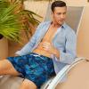 imageBRISIRA Mens Swim Trunks Bathing Suit 5 Inch Inseam Compression Liner Beach Swim Shorts Swimwear Quick Dry Zipper PocketBluetropical