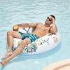 imageBRISIRA Mens Swim Trunks Bathing Suit 5 Inch Inseam Compression Liner Beach Swim Shorts Swimwear Quick Dry Zipper PocketDarkcyan Pineapple