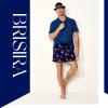 imageBRISIRA Mens Swim Trunks Bathing Suit 5 Inch Inseam Compression Liner Beach Swim Shorts Swimwear Quick Dry Zipper PocketFlamingo