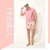 imageBRISIRA Mens Swim Trunks Bathing Suit 5 Inch Inseam Compression Liner Beach Swim Shorts Swimwear Quick Dry Zipper PocketPink Flamingo