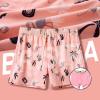 imageBRISIRA Mens Swim Trunks Bathing Suit 5 Inch Inseam Compression Liner Beach Swim Shorts Swimwear Quick Dry Zipper PocketPink Flamingo