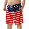 imageBRISIRA Big and Tall Swim Trunks for Men Bathing Suit with Mesh Lining Quick Dry Board Shorts Beach Swimsuit PocketAmericanflag
