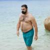 imageBRISIRA Big and Tall Mens Swim Trunks Swim Shorts Compression Liner Swimsuit Bathing Suit Board Shorts 1X6XBlue