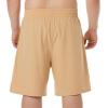 imageBRISIRA Big and Tall Mens Swim Trunks Swim Shorts Compression Liner Swimsuit Bathing Suit Board Shorts 1X6XKhaki