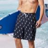 imageBRISIRA Mens Swim Trunks 9 Inch Inseam Board Shorts with Compression Liner Swimsuit Bathing Suit Quick Dry Cargo PocketBlack Pineapple