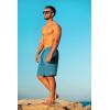 imageBRISIRA Mens Swim Trunks 9 Inch Inseam Board Shorts with Compression Liner Swimsuit Bathing Suit Quick Dry Cargo PocketBlue
