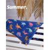 imageBRISIRA Mens Swim Trunks 9 Inch Inseam Board Shorts with Compression Liner Swimsuit Bathing Suit Quick Dry Cargo PocketBlue Dinosaur