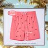 imageBRISIRA Mens Swim Trunks 9 Inch Inseam Board Shorts with Compression Liner Swimsuit Bathing Suit Quick Dry Cargo PocketEmbroidery Anchorpink