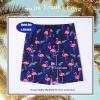 imageBRISIRA Mens Swim Trunks 9 Inch Inseam Board Shorts with Compression Liner Swimsuit Bathing Suit Quick Dry Cargo PocketFlamingo