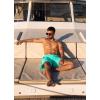 imageBRISIRA Mens Swim Trunks 9 Inch Inseam Board Shorts with Compression Liner Swimsuit Bathing Suit Quick Dry Cargo PocketGrassgreenblack