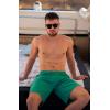 imageBRISIRA Mens Swim Trunks 9 Inch Inseam Board Shorts with Compression Liner Swimsuit Bathing Suit Quick Dry Cargo PocketGreenblue