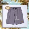 imageBRISIRA Mens Swim Trunks 9 Inch Inseam Board Shorts with Compression Liner Swimsuit Bathing Suit Quick Dry Cargo PocketGrey