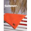 imageBRISIRA Mens Swim Trunks 9 Inch Inseam Board Shorts with Compression Liner Swimsuit Bathing Suit Quick Dry Cargo PocketOrange