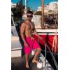 imageBRISIRA Mens Swim Trunks 9 Inch Inseam Board Shorts with Compression Liner Swimsuit Bathing Suit Quick Dry Cargo PocketPink