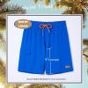 imageBRISIRA Mens Swim Trunks 9 Inch Inseam Board Shorts with Compression Liner Swimsuit Bathing Suit Quick Dry Cargo PocketRoyalblue