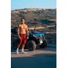 imageBRISIRA Mens Swim Trunks 9 Inch Inseam Board Shorts with Compression Liner Swimsuit Bathing Suit Quick Dry Cargo PocketWinered