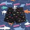 imageBRISIRA Toddler Boys Swim Trunks Swimsuit Boys Bathing Suit Compression Boxer Brief Liner AntiChafe Little Kids Baby 12m5tCartoon Fish